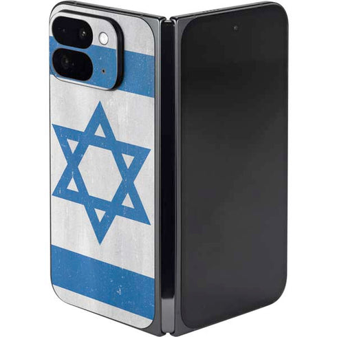 Israel Flag Distressed Google Pixel 9 Pro Fold Skin
